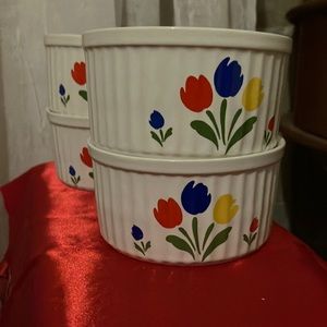 Vintage Stoneware 1985 Tulip Tyme Stoneware Collection Made in Japan